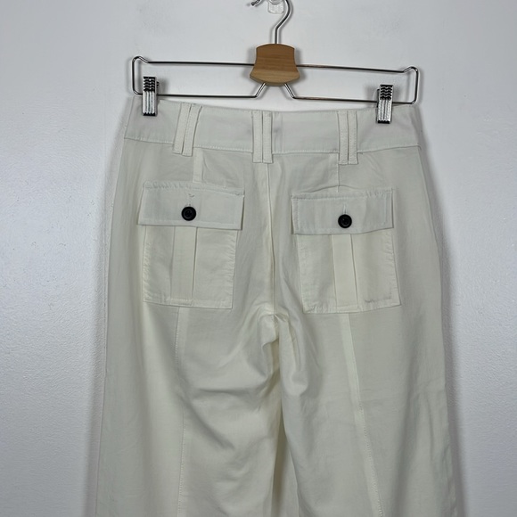 Flamingo Womens S Business Casual Wide Leg 4 Pocket Stretch Linen Blend Trouser - Picture 6 of 8